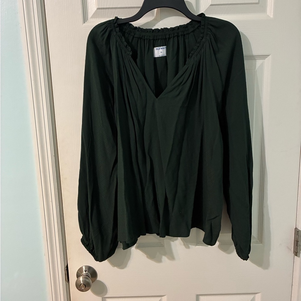 Old Navy Dark Green Women's Blouse